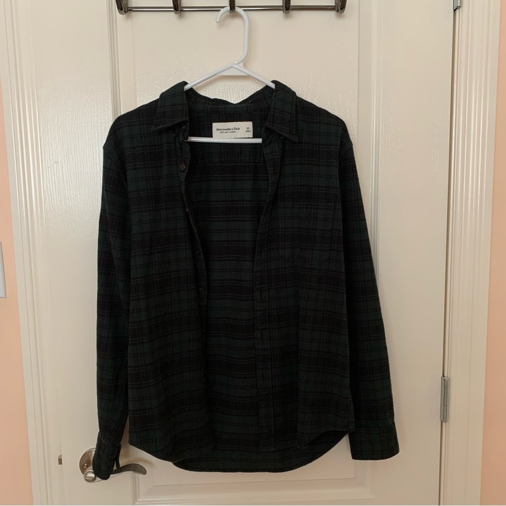 Green Abercrombie & Fitch Flannel